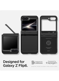 Spigen Tough Armor Pro for Samsung Galaxy Z Flip 6 Case Cover (2024) with Hinge Protection & Kickstand - Black  - Image 2