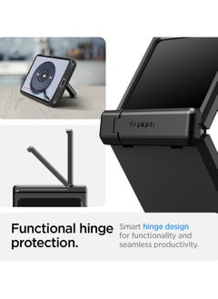 Spigen Tough Armor Pro for Samsung Galaxy Z Flip 6 Case Cover (2024) with Hinge Protection & Kickstand - Black  - Image 5