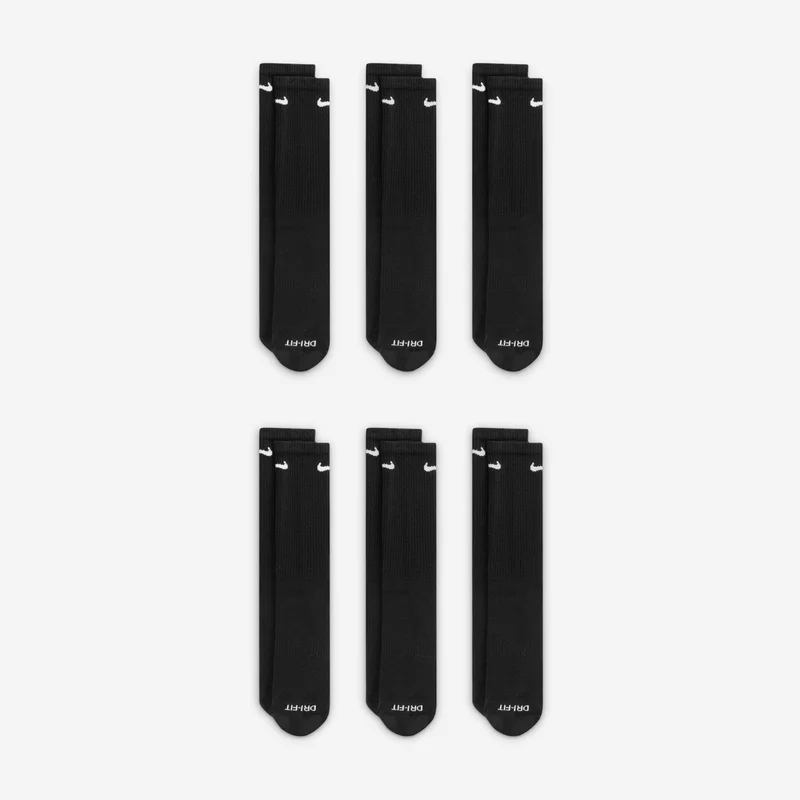 Nike Men's Everyday Plus Cushioned Training Crew Socks (6 Pairs)