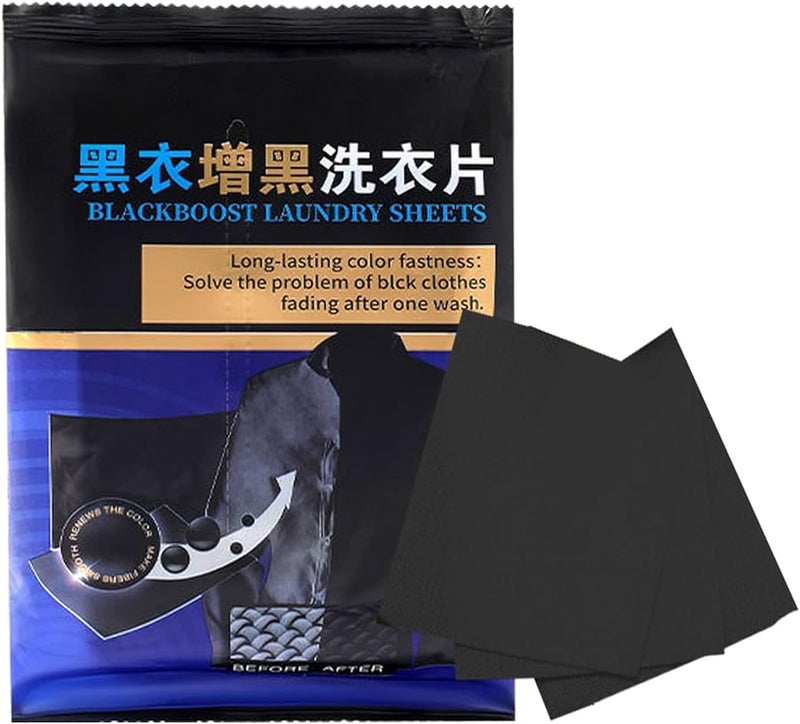 Black Fabric Dye 50 Pieces Long Lasting Clothes Restorer For Cotton Wool Jeans - Image 1
