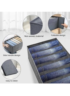 Generic Wardrobe & Drawer Clothes Organizer ( 6 Grids ) Foldable - Grey - One Piece  - Image 3