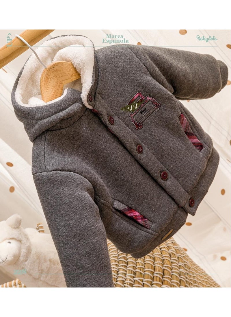 Baby Hola Babyhola Velsoft Lined Girls Boys Polar Fleece Coat 13407  - Image 2