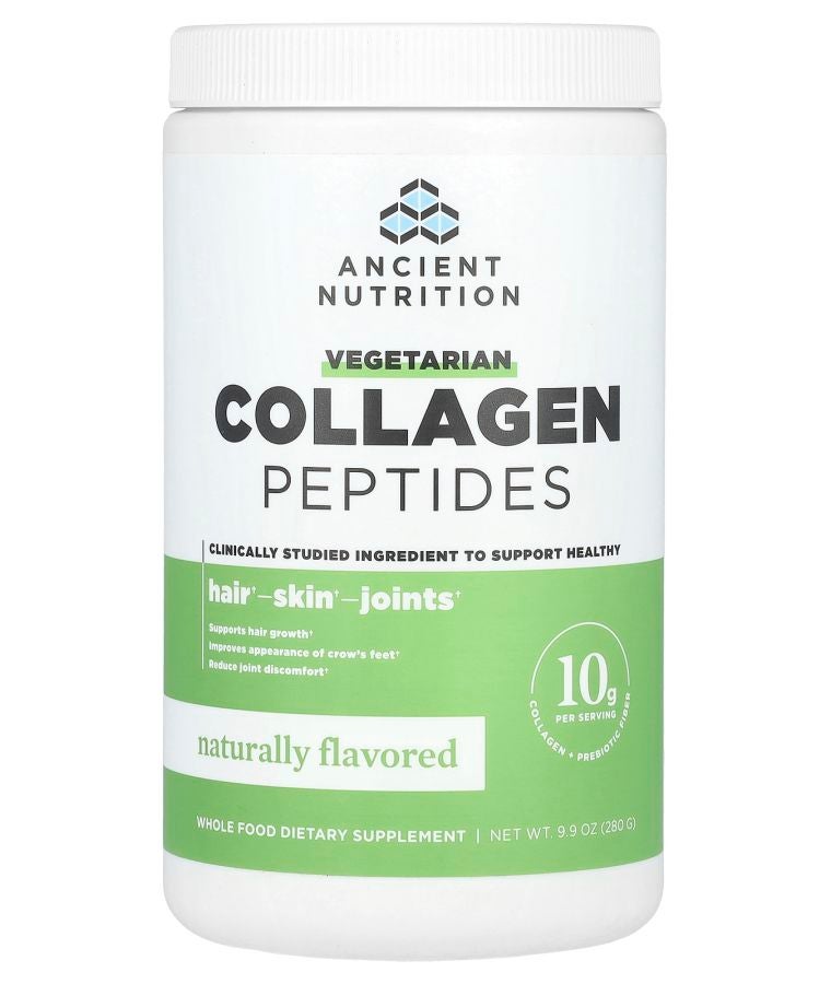 Ancient Nutrition Vegetarian Collagen Peptides Naturally Flavored 9.9 oz (280 g)