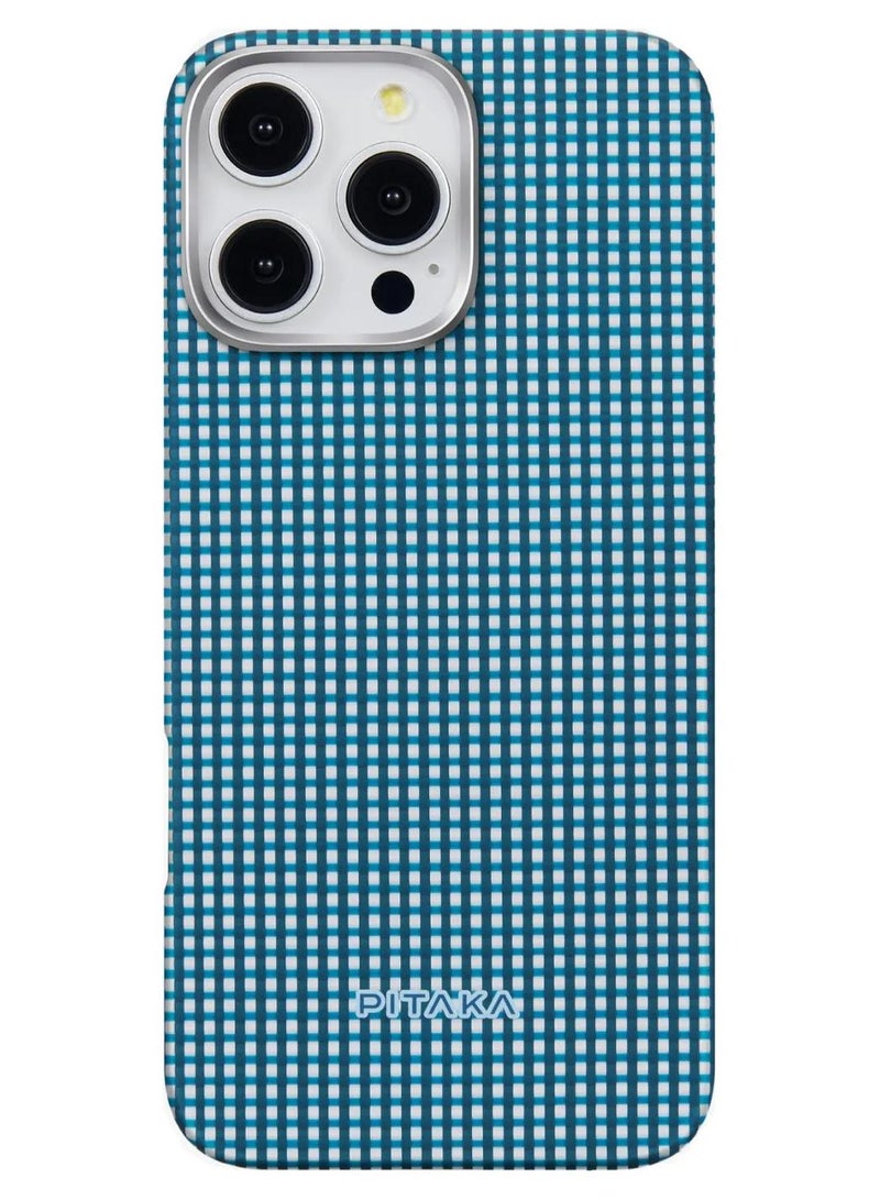 بيتاكا جراب ماج سيف لهاتف آيفون 16 برو ماكس/ نحيف للغاية / مقبض ثلاثي الأبعاد / حافة كاميرا مرتفعة / حماية من السقوط والتلف iPhone 16 Pro Max MagSafe- أزرق محيطي - Image 1