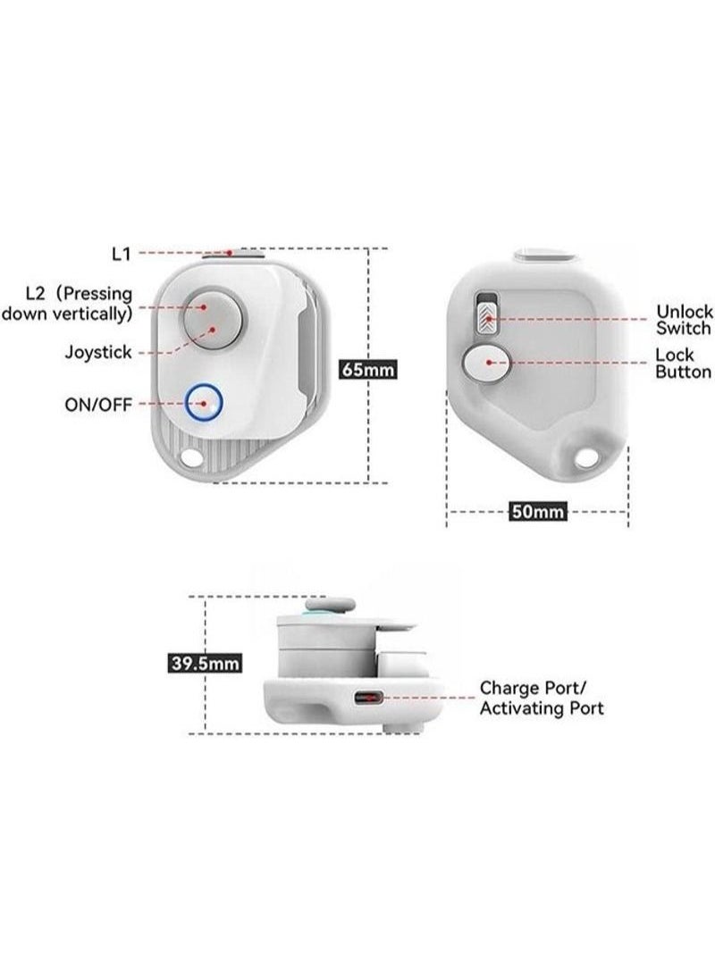 Generic - Mobile Game Controller Joystick, Bluetooth Mobile Phone Gamepad with Most Games PUBG,Call of Duty Mobile CODM,Wild Rift,Genshin Impact,LOL,CF  Trigger Joystick For IOS 13.4 Above Android Tablet - Image 1