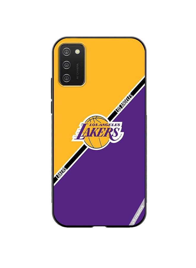 VR CREATIVE Protective Case Cover For Samsung Galaxy A02s Los Angeles Lakers Design Multicolour - Image 1