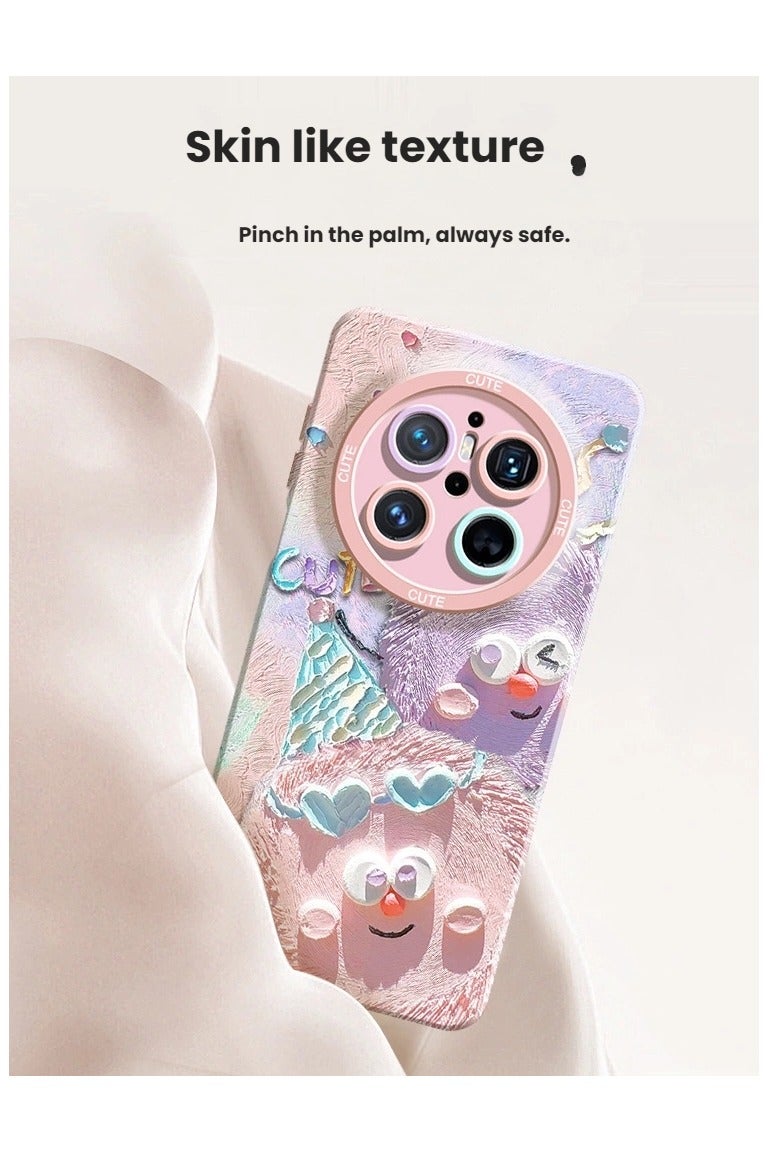 general Suitable for Huawei Mate70Pro protective case, creative crayon ball design, shockproof silicone full-coverage protective case - Image 4