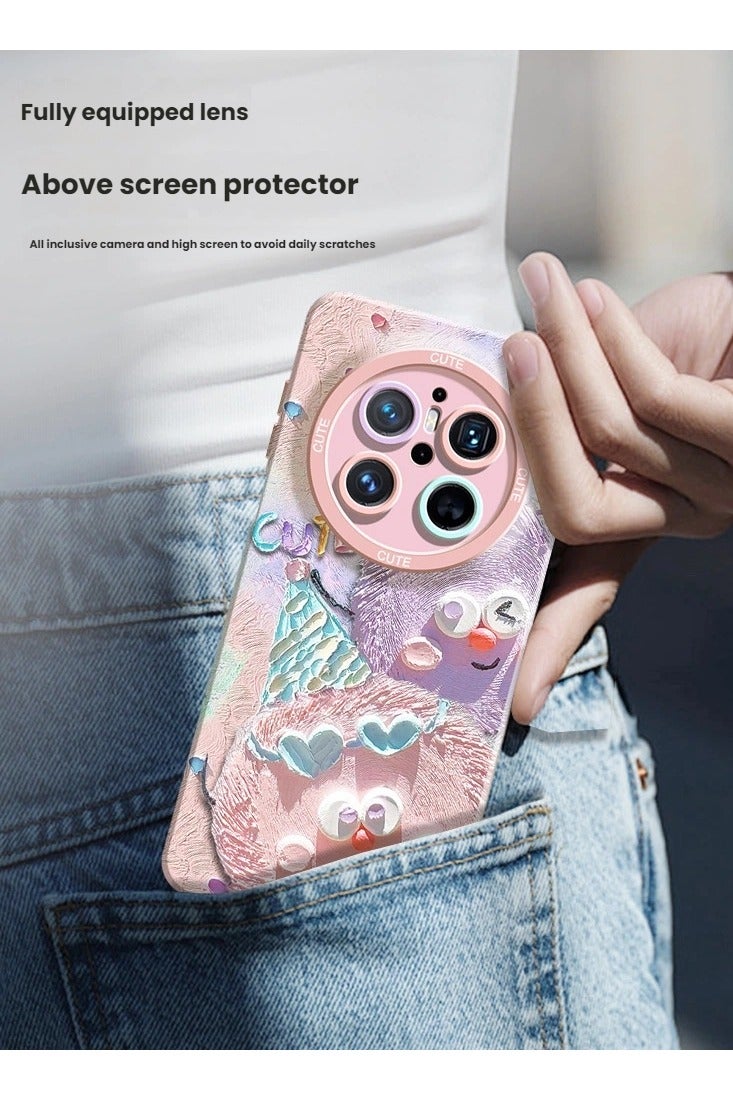 general Suitable for Huawei Mate70Pro protective case, creative crayon ball design, shockproof silicone full-coverage protective case - Image 5