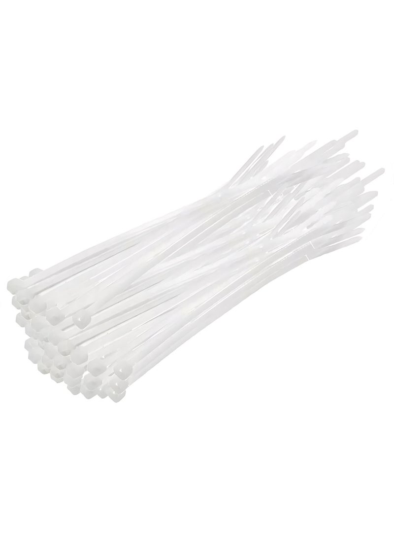 Meşem Oak | Cable Tie, 100-PIECE PACK Plastic Clamp [3.6 Mm, 300 Mm, White]  - Image 1
