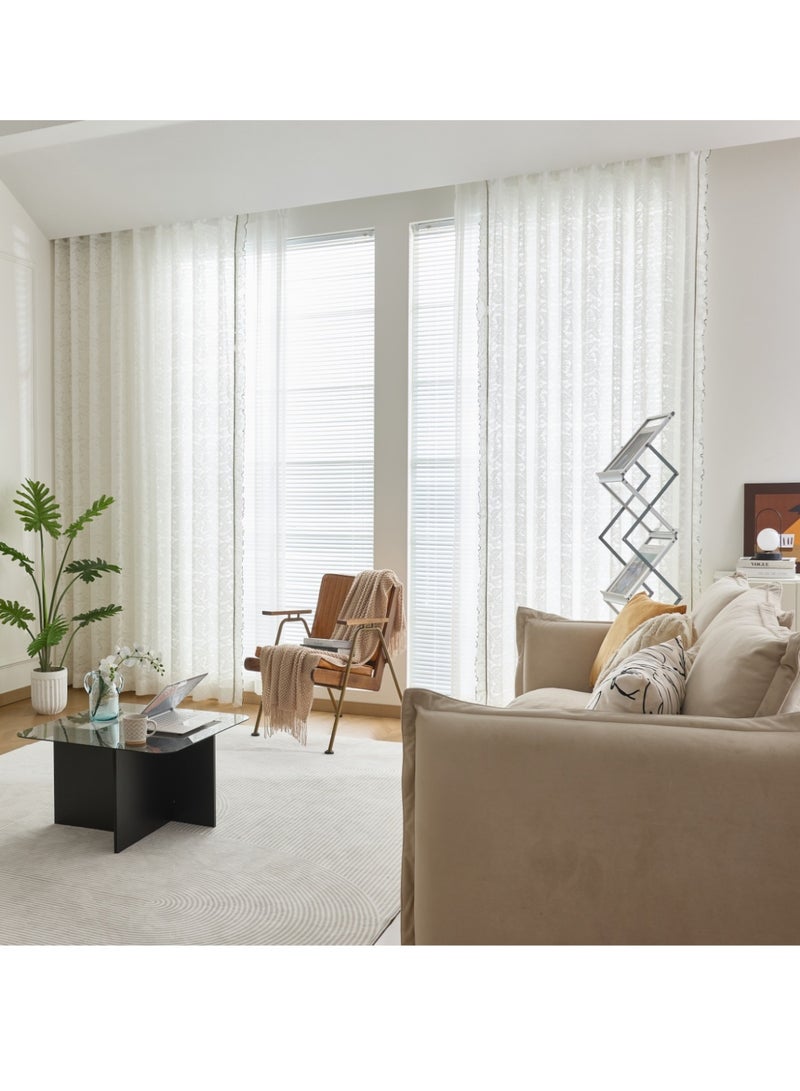 QBAID Modern Sheer Window Curtain – Available in 6 Sizes and 3 Heading Styles - Image 5