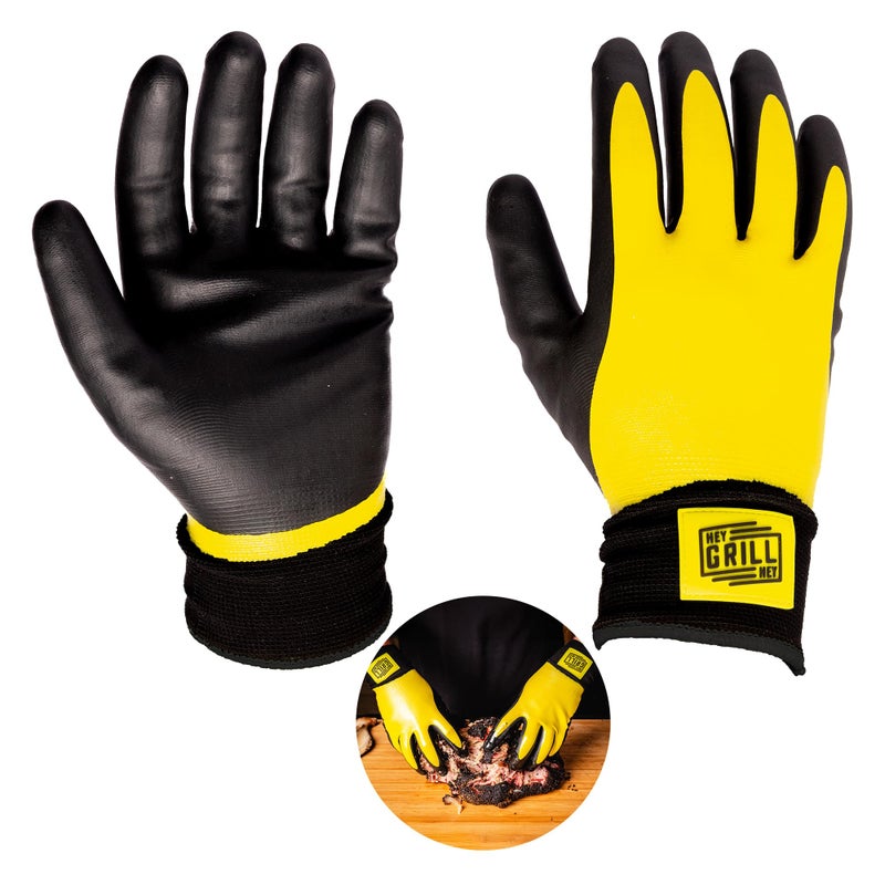 Hey Grill Hey Pitmaster Gloves BBQ Gloves Heat Protection up to 500F or 260C High Temp Resistance Fireproof Glove for Grilling Smoking Barbecue Washable Mitts Waterproof Size Small - Image 2