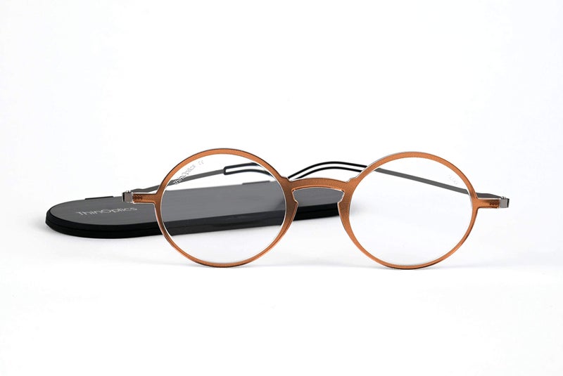 ThinOptics Unisex Adult Glasses Reading, Regular Case / Round Brown, 2.00 US - Image 4