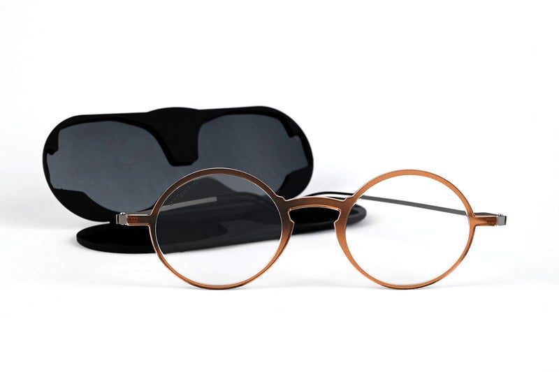 ThinOptics Unisex Adult Glasses Reading, Regular Case / Round Brown, 2.00 US - Image 5