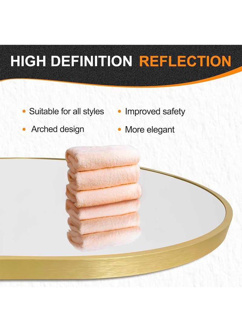 Sharpdo LED Bathroom Mirror, Wall Mounted, Thickened Aluminum, with Shelf 40*60CM  - Image 5
