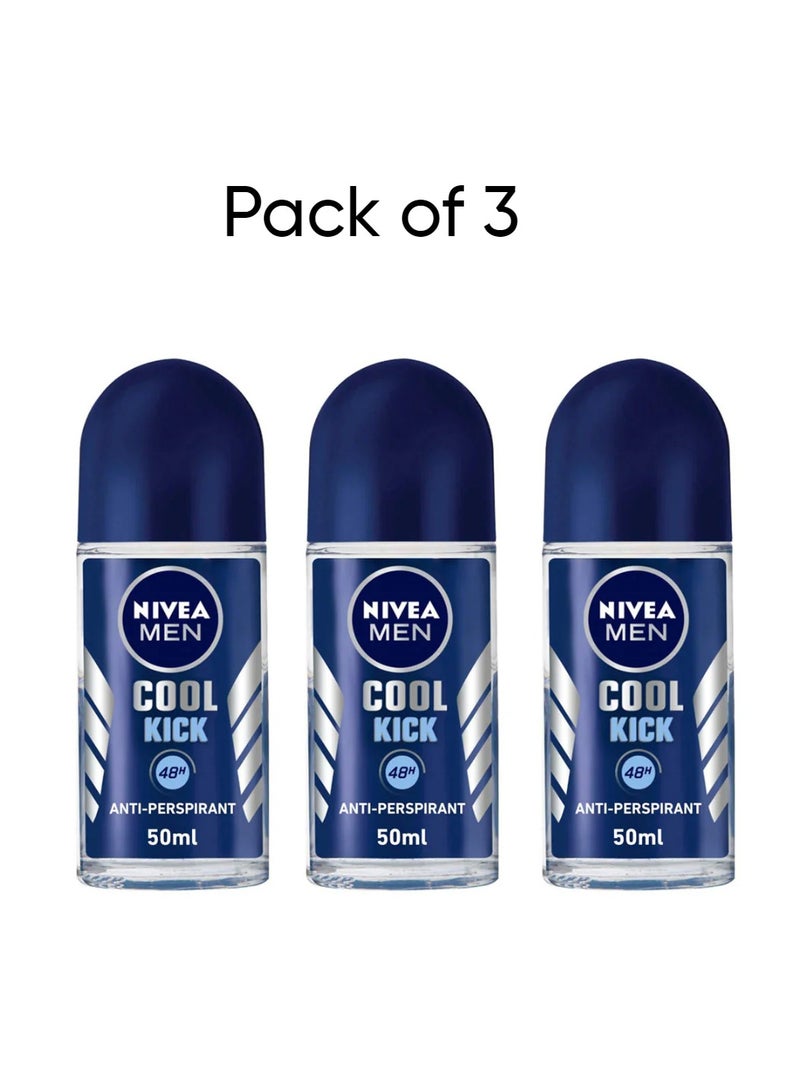 نيفيا مزيل العرق كول كيك برائحة منعشة، 50 مل، عبوة من 3 قطع - Image 1