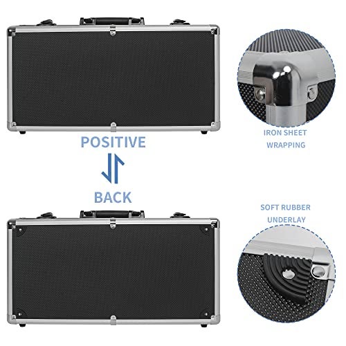 ITHWIU 20 Inch Hard Carrying Case Ideal for Wireless Mic System Storage & Camera Gear Transportation, Aluminum Alloy Sturdy Build, Customizable Pre-Diced Foam, Black - Image 4