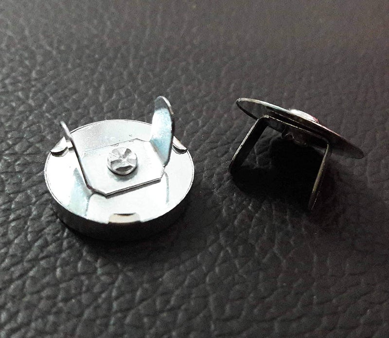 Prokart ProKart Magnet Button, Clasps, Snaps, Fasteners for Purse, Bags, Clothes and DIY Works Size 18x18mm Approx-10 Pcs (Pairs) with Washers - Image 3