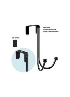 The Bros Double Hanger Hooks, 2 Packs Metal Twin Hooks, Metal over the Door Hanger, Prevent Scratches Anti-Rust, 2 Hang Heads and Snug Fit Pads Heavy Duty Hook for Hanging Coats, Towels, Caps  - Image 4