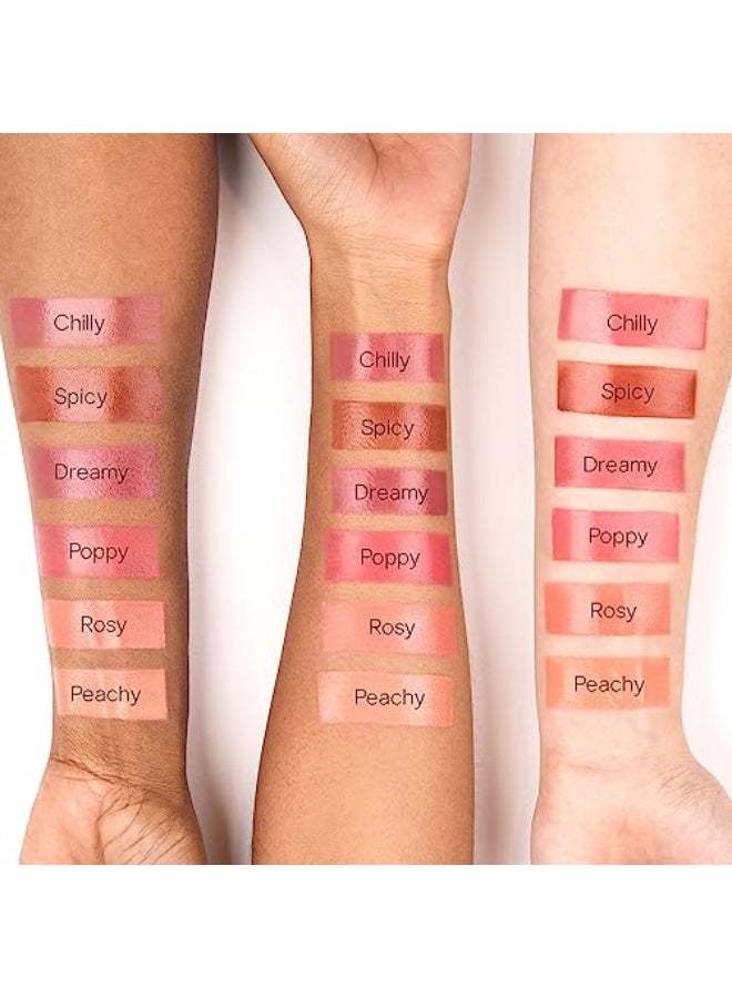 سايي ساي ديو بلاش - كريم جل خفيف الوزن، يمكن دمجه وبناؤه للحصول على لون خدود لامع - أداة تطبيق مكياج بدعسة أقدام - زهري (11.34 جرام) - Image 4