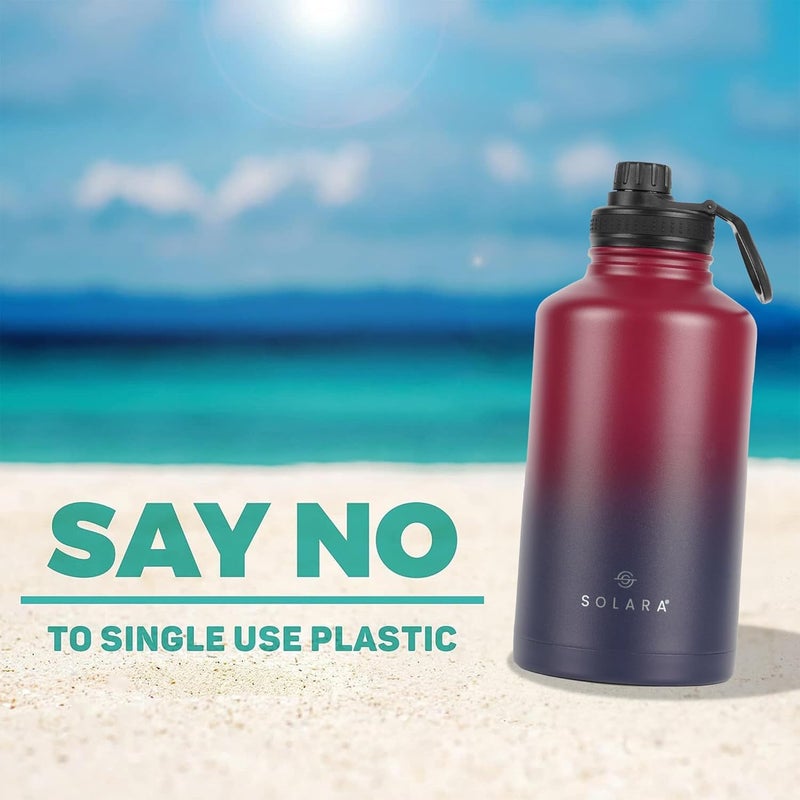 SOLARA Insulated Water Bottle 2000ml Hot Water Bottle Thermosteel Water Bottles for Travel Home Office School Gym Adults Water Bottle Hot and Cold Sipper Bottle Dark Intentions - Image 4