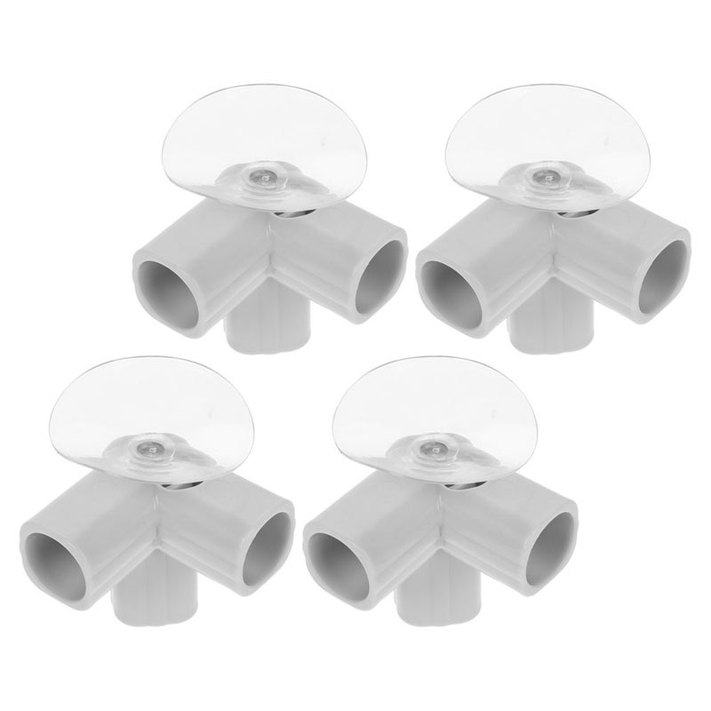 4pcs Baby Playpen Connectors For Indoor Safety Fencing Gear Tee Fitting Pipe Elbow Connectors With Cup For Secure Play Area - Image 1