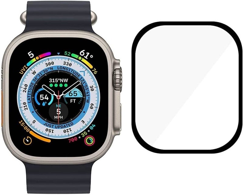 AWH Apple Watch Series 8 Ultra 49mm Full Coverage Screen Protector Film, Bubble-Free, Easy Installation - Image 3