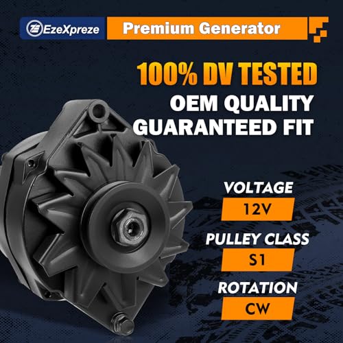 E EZEXPREZE Ezexpreze 120A Upgraded 1 Wire GM Alternator New Self Exciting High Output 10SI SBC BBC for Chevy ADR0335 334-2114 ADR0325 7127-SE105 400-12340 20-102-7 - Image 2