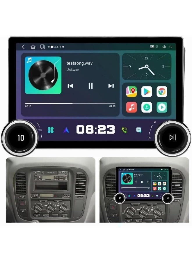Vierex Android Car Stereo For Toyota Land Cruiser 100 1998-2002 Screen With Apple Carplay Android Auto Wireless WiFi DSP FM&AM BT AHD Camera Included Fast Interface Mic Touchscreen  - Image 1