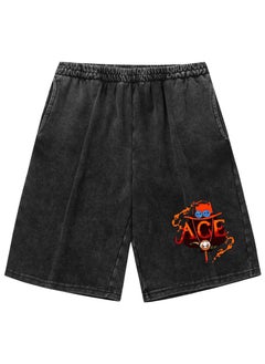 KUYING Summer One Piece Loose Print Casual Shorts  - Image 1