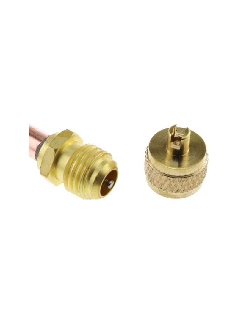 Generic Access/Service Valves, 1/4'' in SAE size, with a stem core of 4'' length and an outer diameter of 1/4'', for AC refrigeration charging (5) pieces  - Image 3