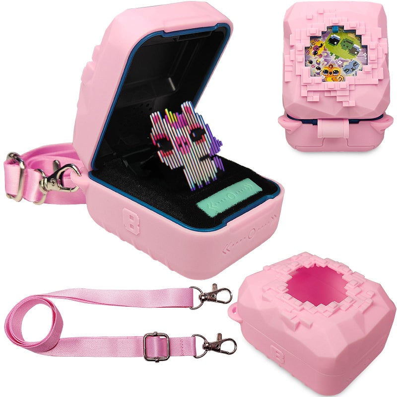 JCHPINE Silicone Cover Case for Bitzee Magicals Interactive Digital Pet and Case Protective Skin Sleeve for Bitzee Magicals Virtual Electronic Pets Accessories Pink - Image 2