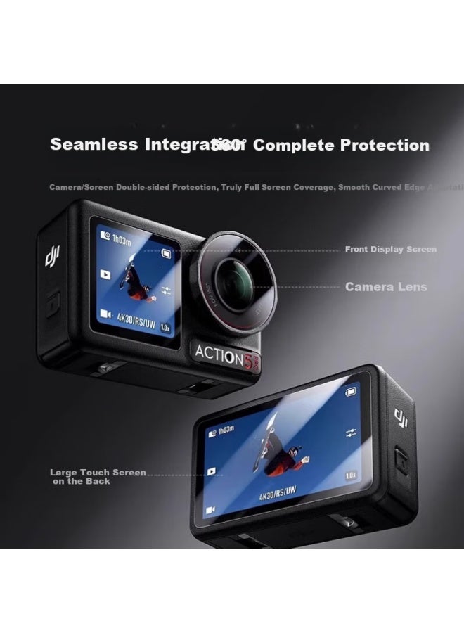 Youfes 100% Positive Feedback Tempered Glass Screen Protector Lens Film Ar Anti-reflective Film Dji Camera Accessories Film Anti-scratch Compatible With Osmo Action 5 Pro - Image 2