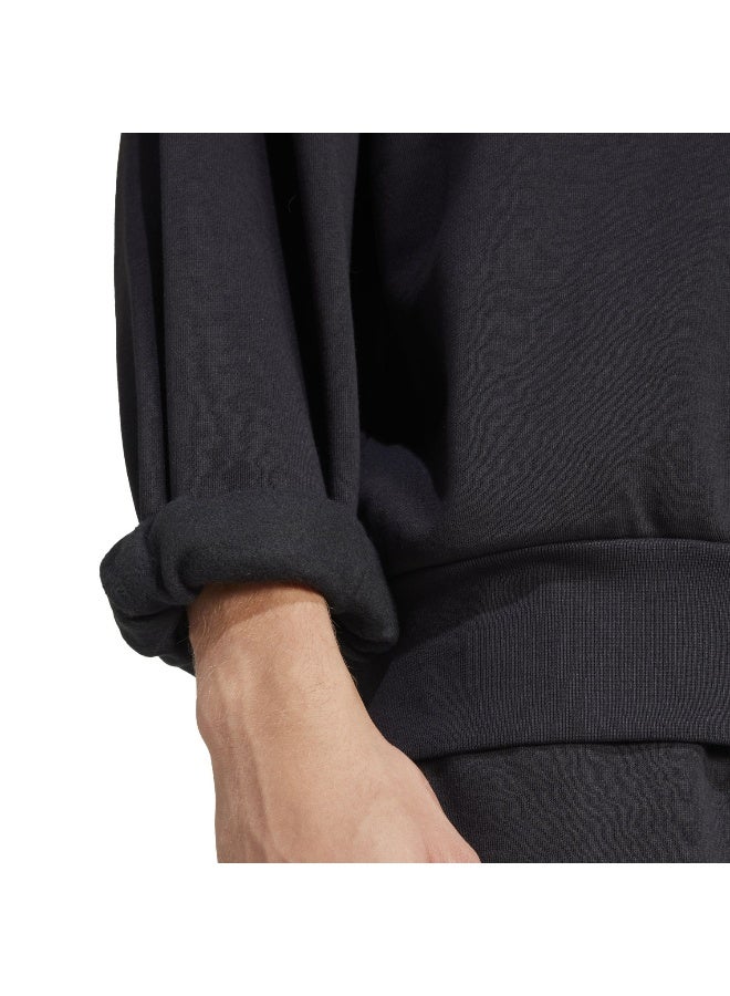 Adidas M Swt Fl Black Training Sweatshirts For Men XS  - Image 5