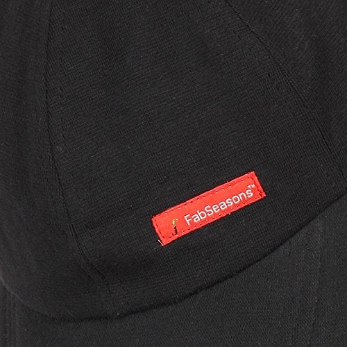 FabSeasons Black Cotton Unisex Adjustable Size Cap - Image 4