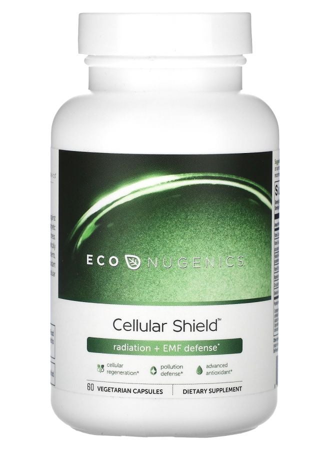 EcoNugenics Cellular Shield Radiation + EMF Defense 60 Vegetarian Capsules