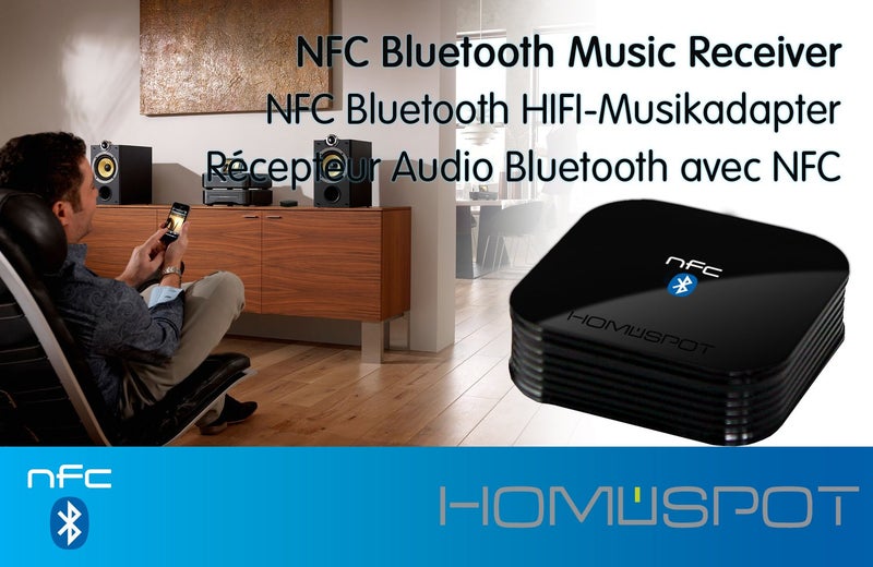 HomeSpot (2025 Version) NFC-Enabled Bluetooth Audio Receiver with aptX HD, 100 ft Long Range, Digital Optical & 3.5mm Output for Speaker System - Image 2