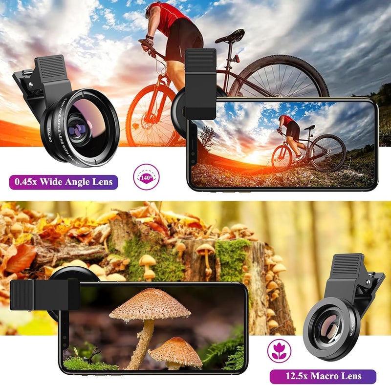 APEXEL 2-in-1 Clip On Macro Lens for iphone - Image 4