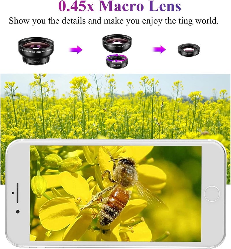APEXEL 2-in-1 Clip On Macro Lens for iphone - Image 5