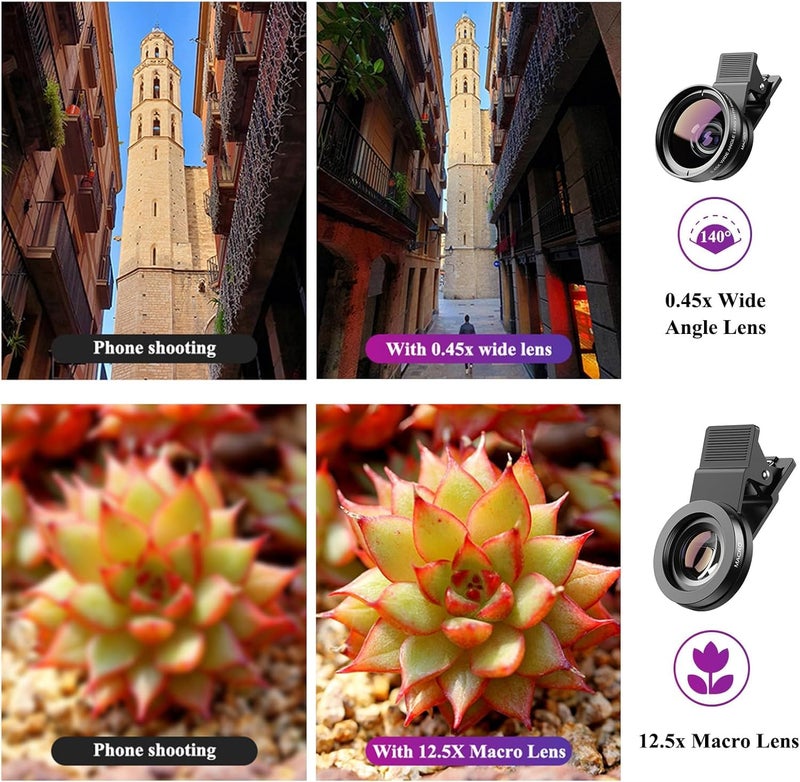 APEXEL 2-in-1 Clip On Macro Lens for iphone - Image 3