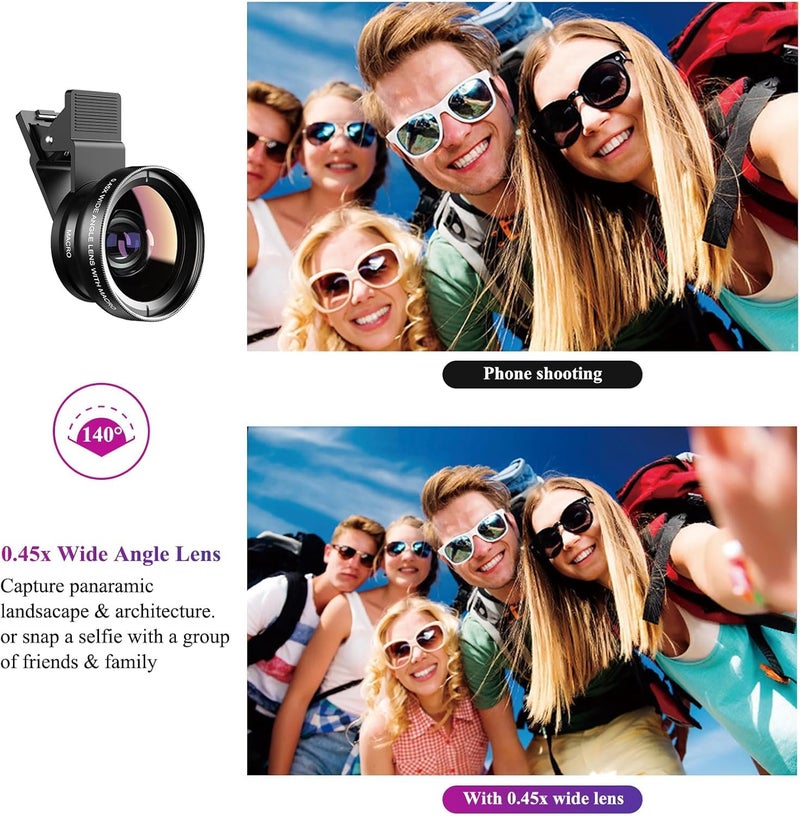 APEXEL 2-in-1 Clip On Macro Lens for iphone - Image 2