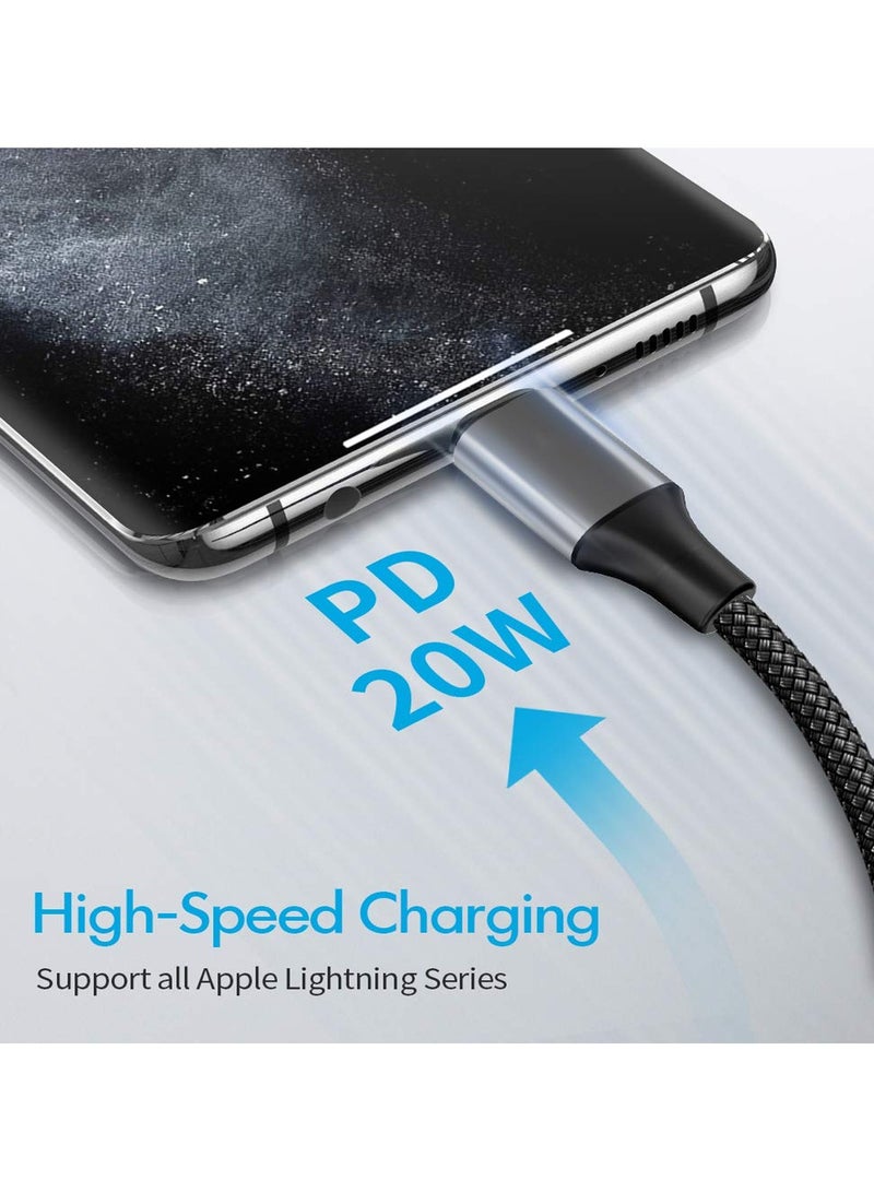 EZRA كابل EZRA USB C إلى Lightning بتقنية PD بقوة 20 واط، شحن سريع ومرن ومتين، DC-286، طول متر واحد - Image 4