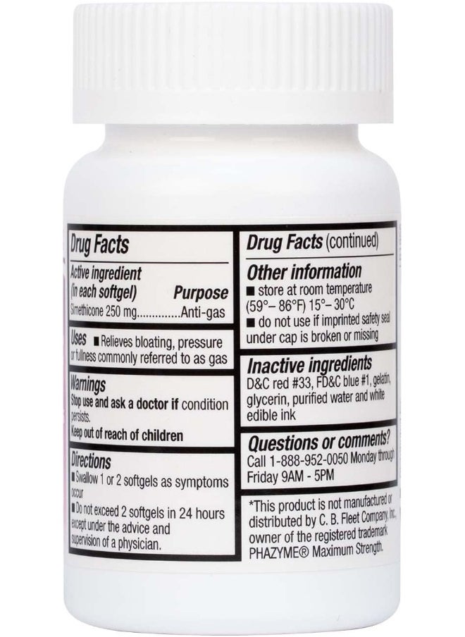 HealthA2Z HealthA2Z Gas Relief 100 Counts | Simethicone 250mg Maximum Strength | Fast Gas Relief | Relieve Symptoms Naturally  - Image 3