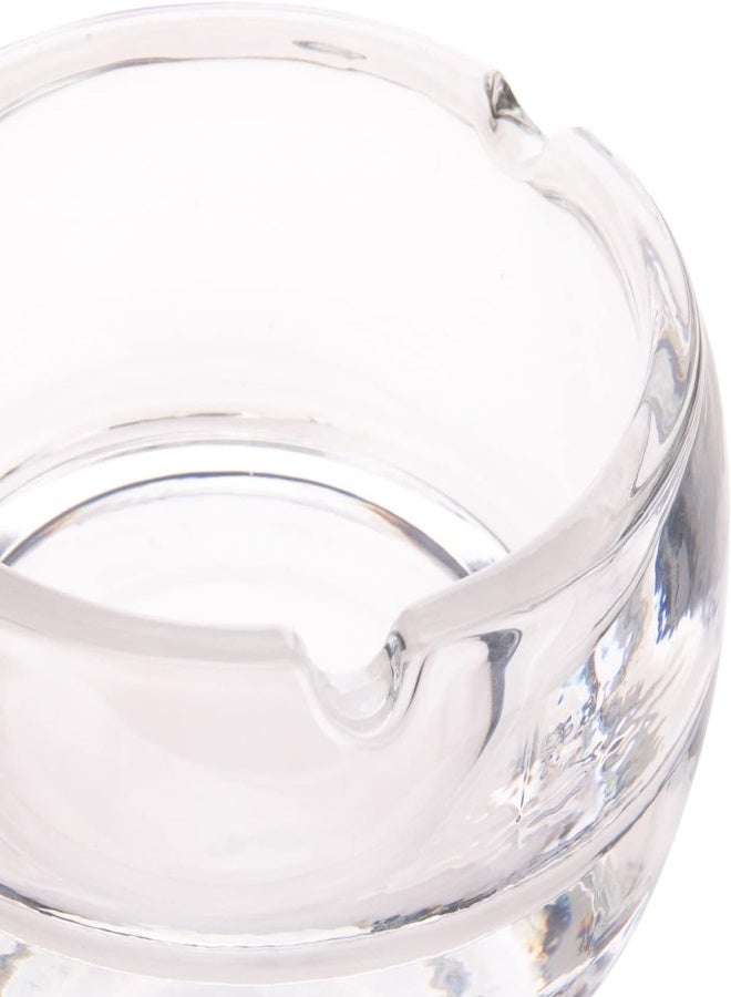 Akdc Delisoga Glass Ashtray L(12Cm) Xw(12Cm) Xh(5Cm) White
