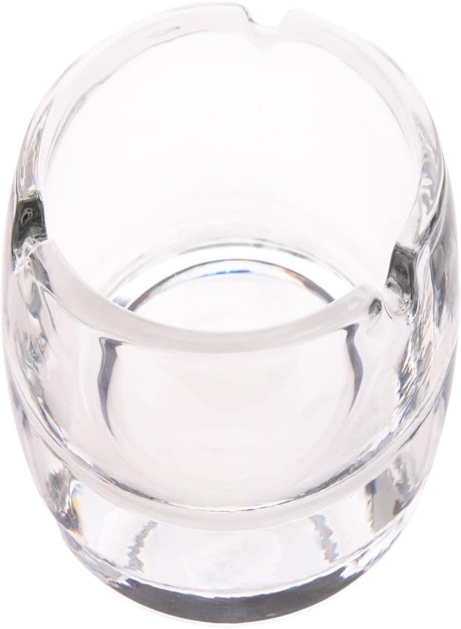 Akdc Delisoga Glass Ashtray L(12Cm) Xw(12Cm) Xh(5Cm) White