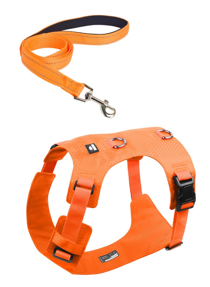 Generic Lightweight Dog Harness and Leash Set, Air type for Medium to Large Dogs,Breathable, 1.5m Reflective Nylon Leash with Soft Handle - Image 1