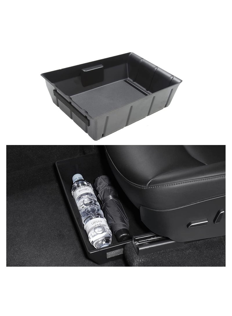 Under Seat Storage Box Organizer for Tesla Model Y Hidden Storage Tray Box fit for 2020 2021 2022 2023 for Tesla Model Y Interior Accessories - Image 1