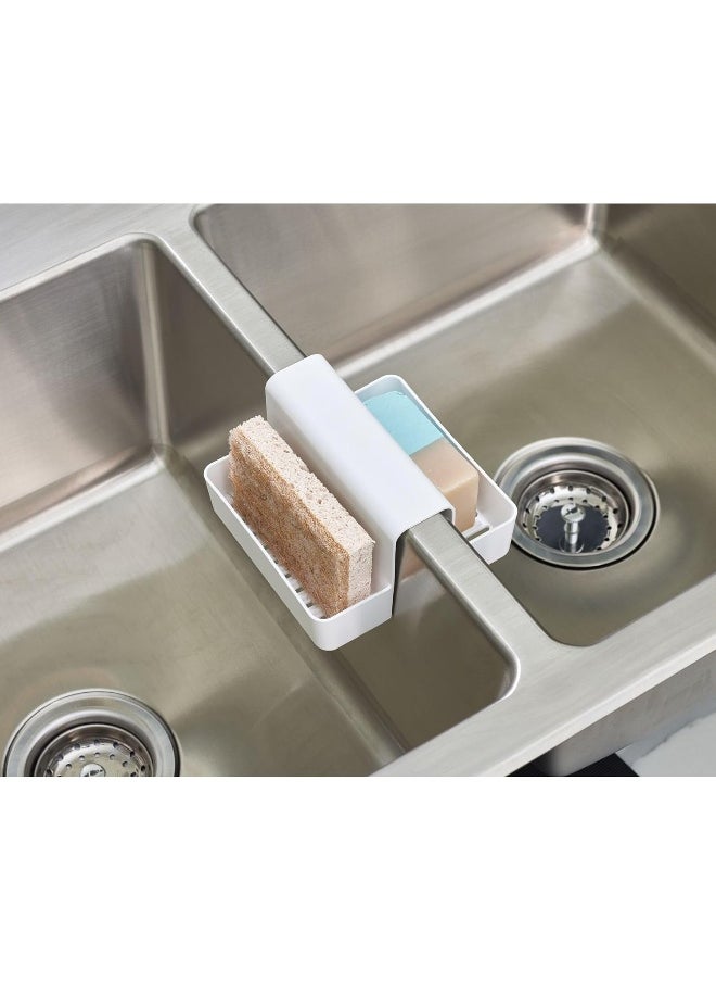 InterDesign - iDesign Recycled Plastic Kitchen Sink Saddle – 5.5” L x 5.72” W x 3.56” H, White - Image 1