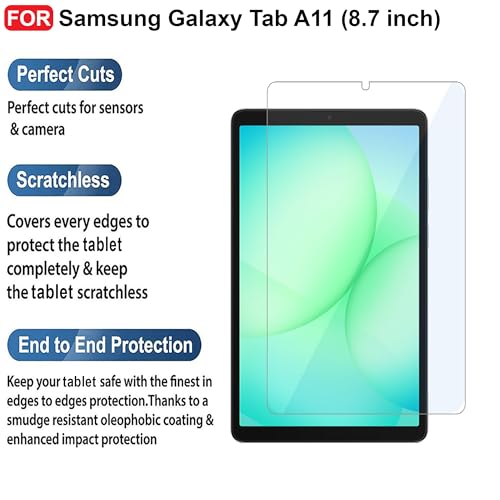 CEDO Samsung Tab A11 (8.7 inch) Tempered Glass | Screen Protector Clear Tempered Glass for Samsung Galaxy Tab A11 (8.7 inch) - Image 2