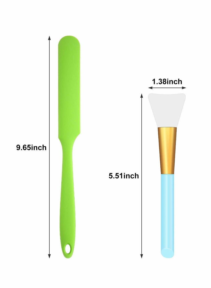 Y&D 4 Pieces Silicone Stir Sticks with Brushes Epoxy Resin Brush Mixing Kit for Paint Art Project DIY Crafts - Image 5
