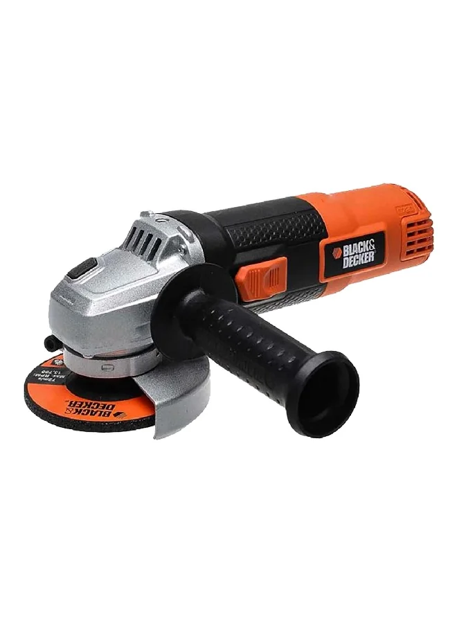 BLACK+DECKER 820W Corded Electric Angle Grinder Black and Orange 115mm 11.5 x 13 x 31 cm G720P-B5